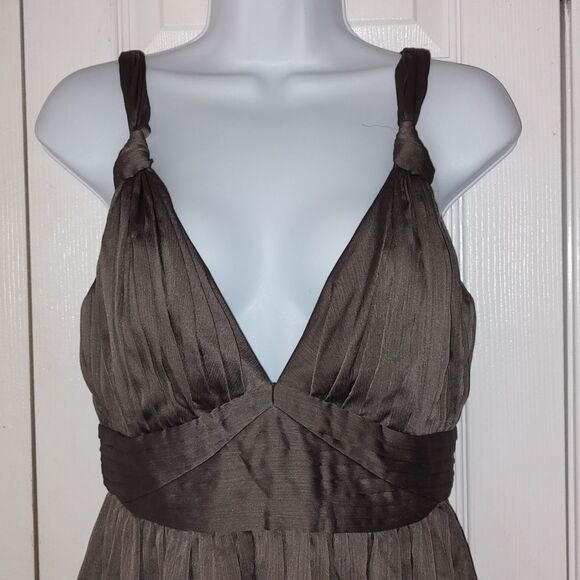 BCBGeneration  pewter  party wedding graduation dress  Sz 6 - Picture 3 of 6